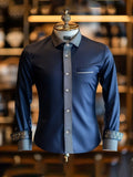 Men's Contrast Long Sleeve Shirt