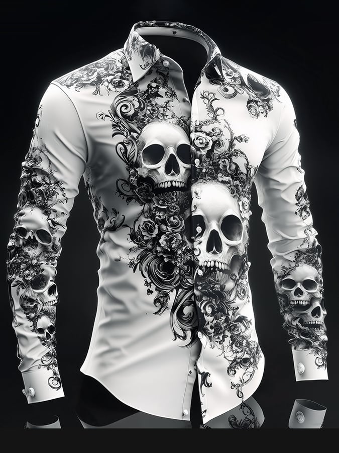 Men's Retro Gothic Dark Shirt