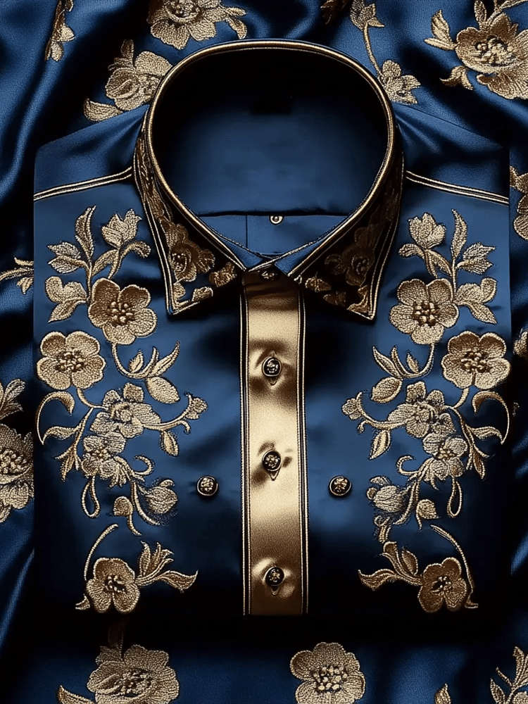 Men's Silk Long Sleeve Shirt