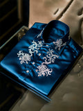 Men's Satin Luxury Vintage Business Long Sleeve Shirt