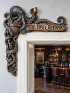 🦑"The Tipsy Octopus" Nautical Door Frame Corner Decor