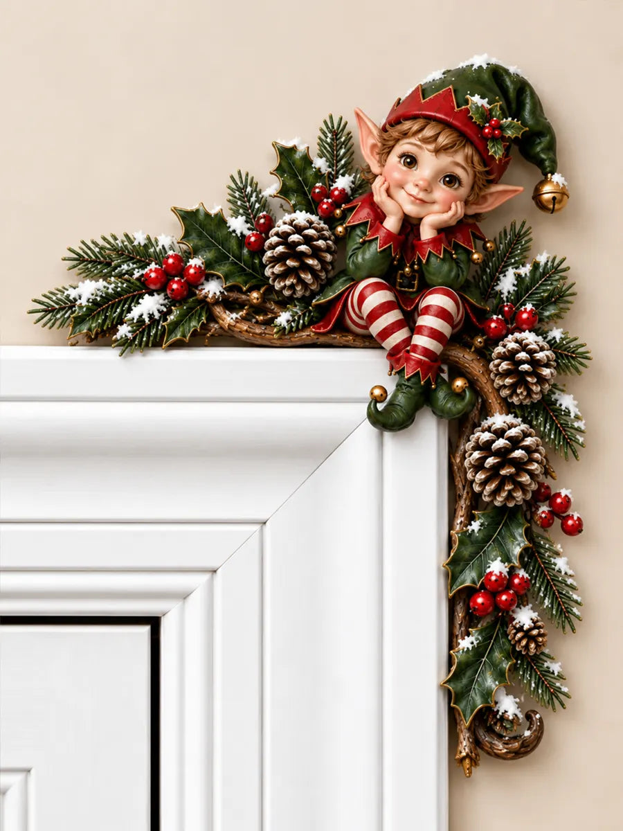 Christmas Elf Door Frame Decor