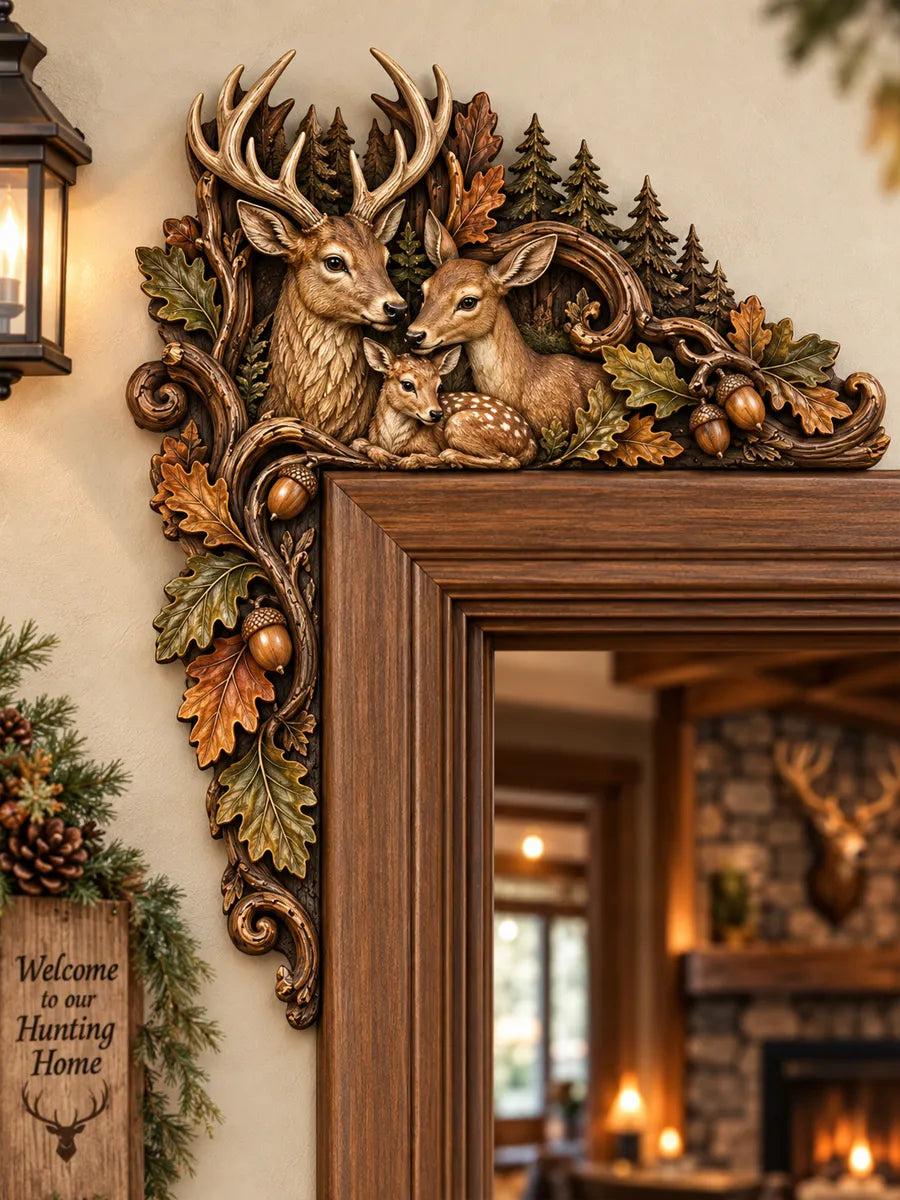 🦌 Rustic Deer Hunting Door Corner Decor