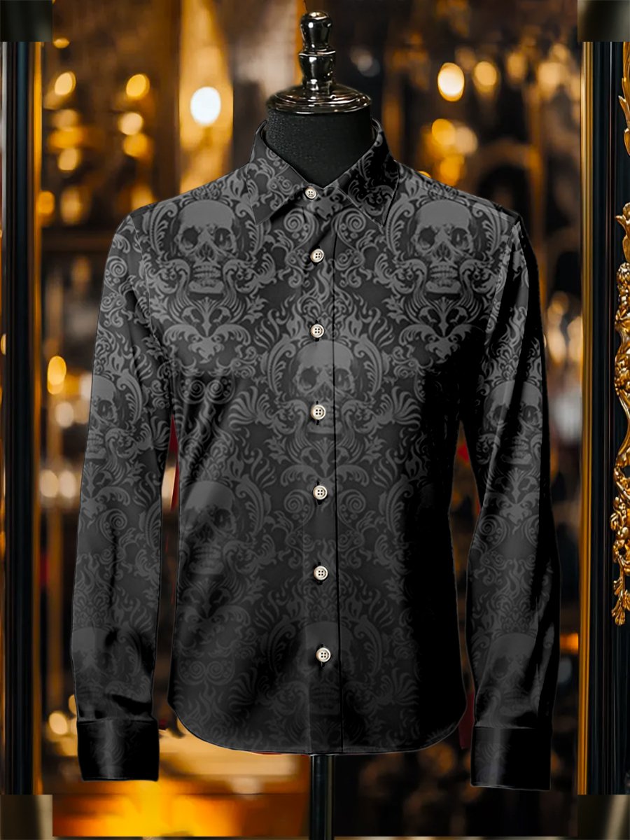 Men's Silk Long Sleeve Shirt
