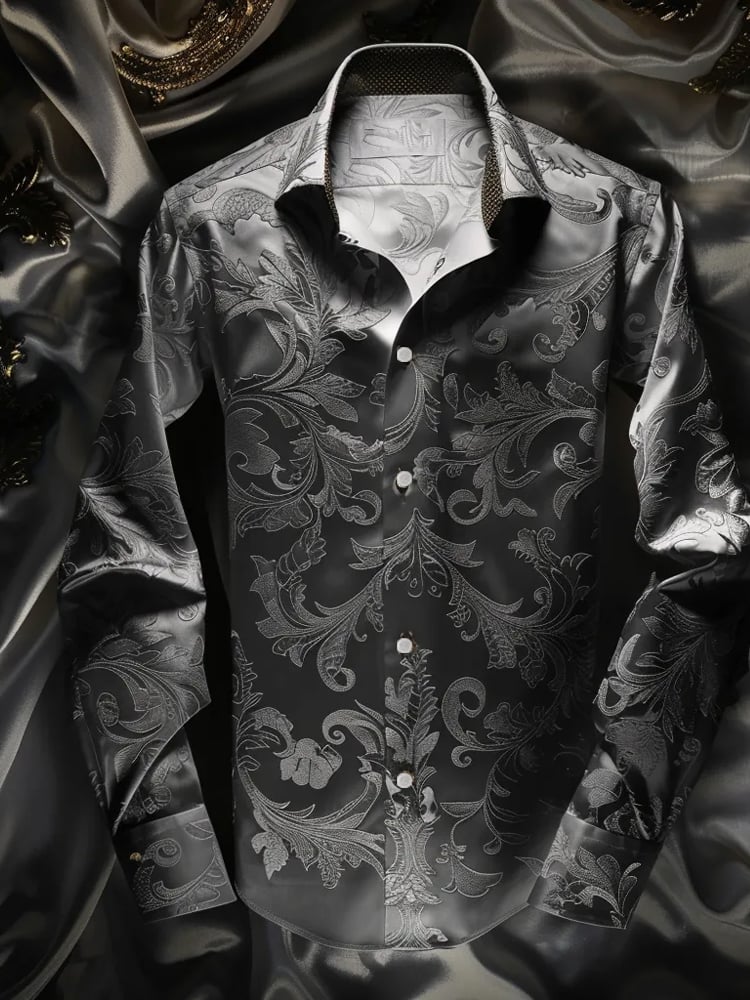 Men's Silk Long Sleeve Shirt