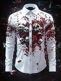 Men's Vintage Art Skull Shirt