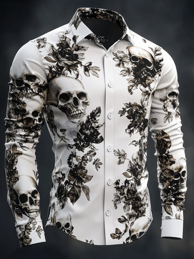 Men's Retro Gothic Dark Shirt