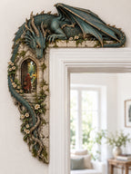 🐉 Fantasy Dragon & Secret Gateway Door Frame Corner Decor