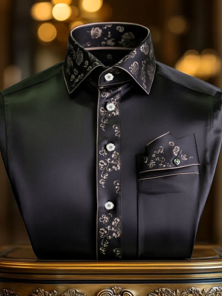 Men's Silk Long Sleeve Shirt