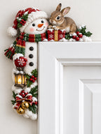 ⛄ Bunny & Snowman Door Frame Topper