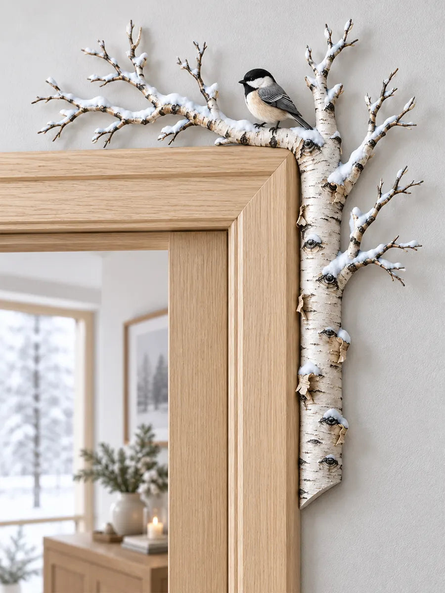 ❄️Handcrafted Winter Birch Branch Door Corner Decor