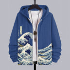 Men's Japanese Art Comfy Pocket Hoodie