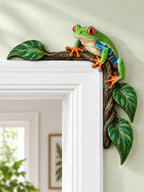🐸Charming Red-Eyed Tree Frog Door Frame Corner Decor