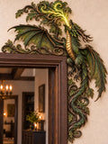 Emerald Forest Dragon Door Frame Corner Decor
