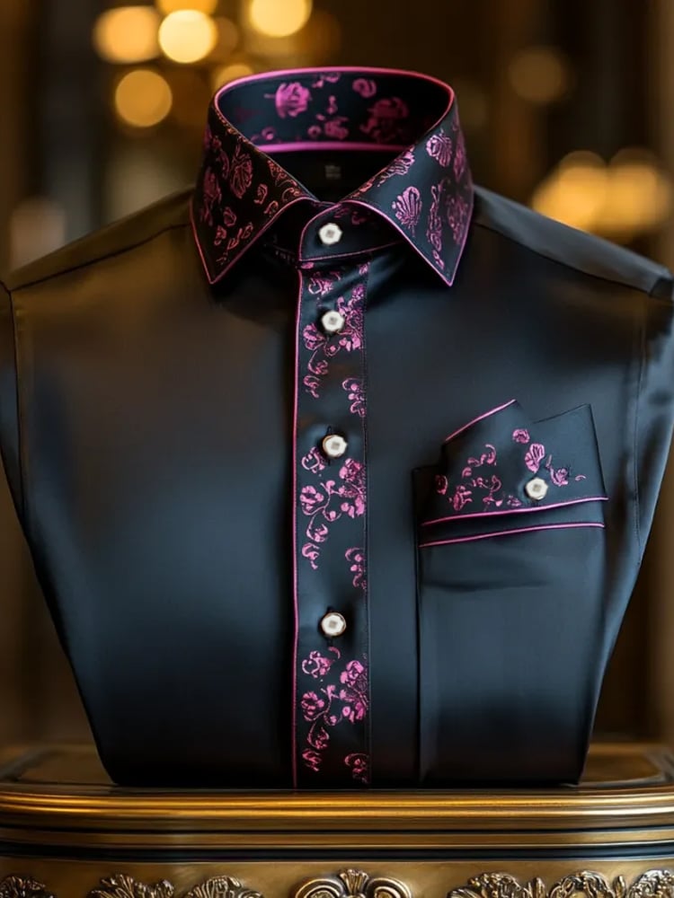 Men's Silk Long Sleeve Shirt