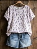 Women's Casual Floral Print Top