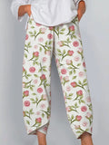 Women's Floral Print Art Print Casual Pants