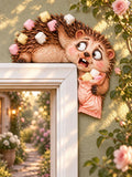 Whimsical Hedgehog Marshmallow Door Frame Corner Decor