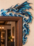 Deep Sea Dragon & Ocean Wave Door Frame Corner Decor