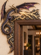 Thunderstorm Dark Dragon Door Frame Corner Decor