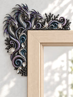 Deep Sea Three-Headed Dragon Door Frame Corner Decor