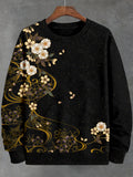 Men's Japanese Cherry Blossoms Art Comfy Sweatshirt