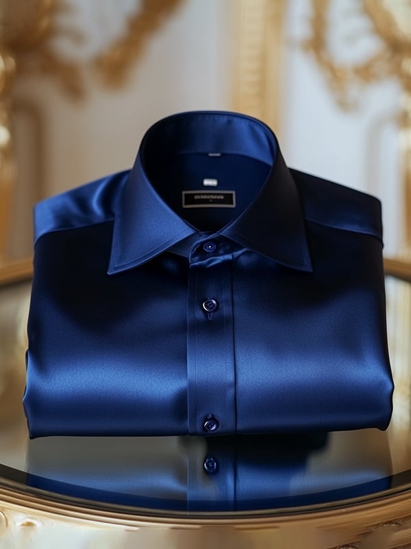 Men's Silk Long Sleeve Shirt