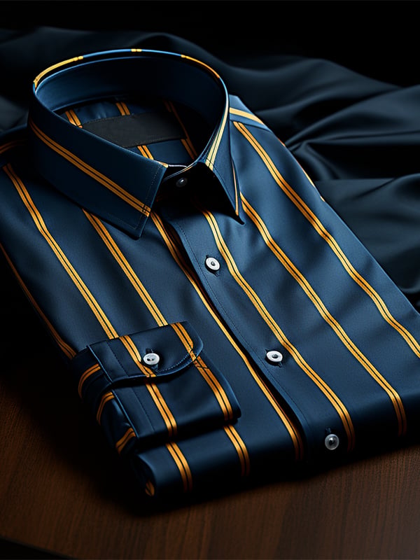 Men's Plaid Business Long Sleeve Shirt