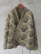 Japanese Style Uchiwa Inspired Design Kimono