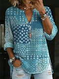 Women's Casual Floral Print Top