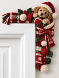 🐶 Christmas Puppy Door Frame Topper