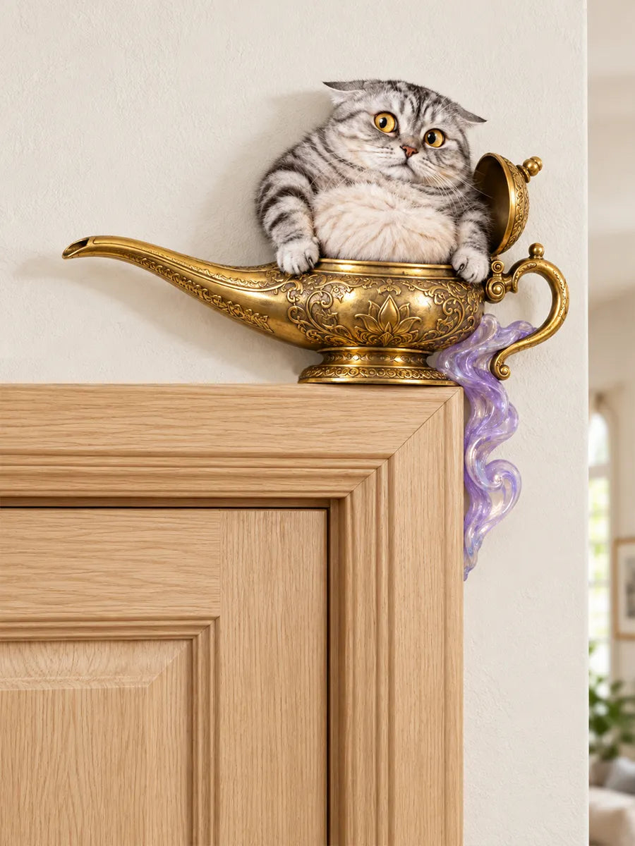 🐱Magical Cat Genie Door Frame Decor