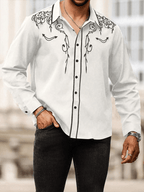 Men's Striped Business Casual Shirt