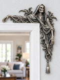 💀 Gothic Grim Reaper Door Frame Corner Decor