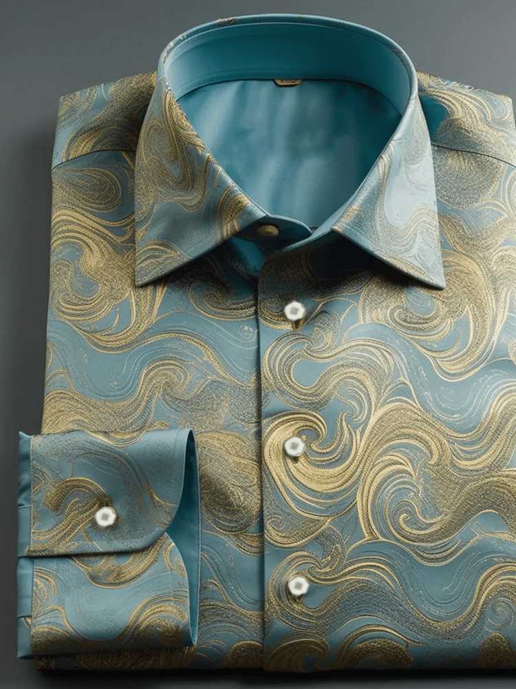 Men's Silk Long Sleeve Shirt