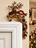 Christmas Deer Art Door Corner Decor