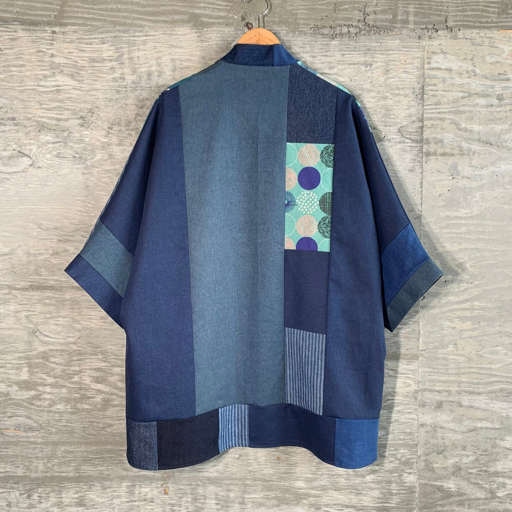 Women's Casual Cotton And Linen Floral Patchwork Cardigan