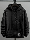 Men's Japanese Traditional Sashiko Art Comfy Hoodie