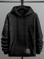 Men's Japanese Traditional Sashiko Art Comfy Hoodie