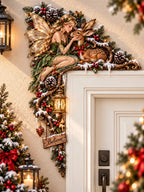 Christmas Fairy & Deer Wooden Door Frame Decor
