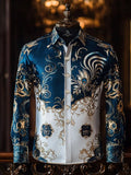 Men's Contrast Long Sleeve Shirt