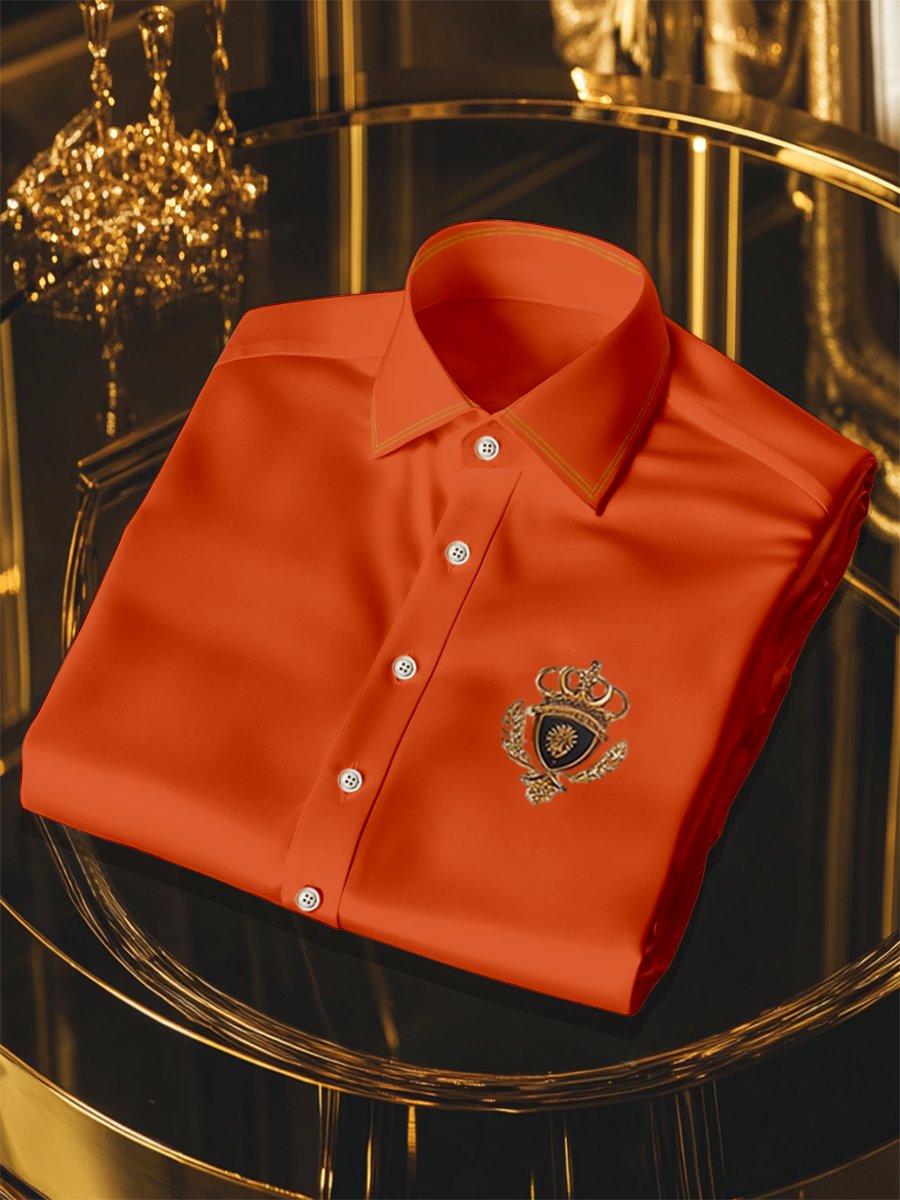 Men's Silk Luxury Business Long Sleeve Shirt