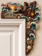 🏴‍☠️ Lost At Sea Found At The Bar Pirate Door Corner Decor 🍻
