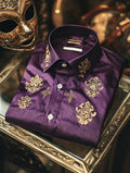Men's Purple Long Sleeve Shirt