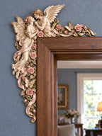 Cupid & Psyche Rose Door Frame Corner Decor