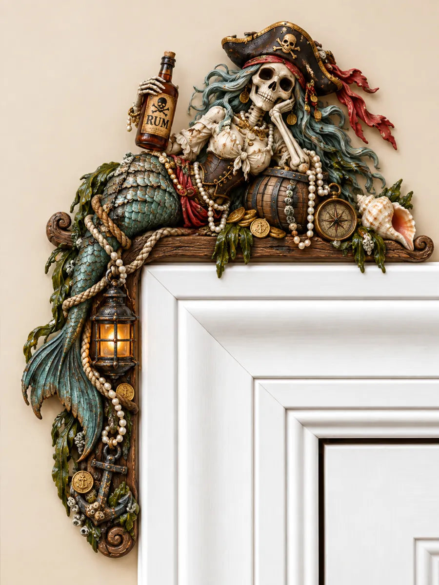 Mermaid Pirate Ocean Rum Door Frame Decor