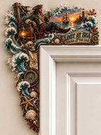 🏴‍☠️ Lost At Sea Found At The Bar Pirate Door Corner Decor 🍻
