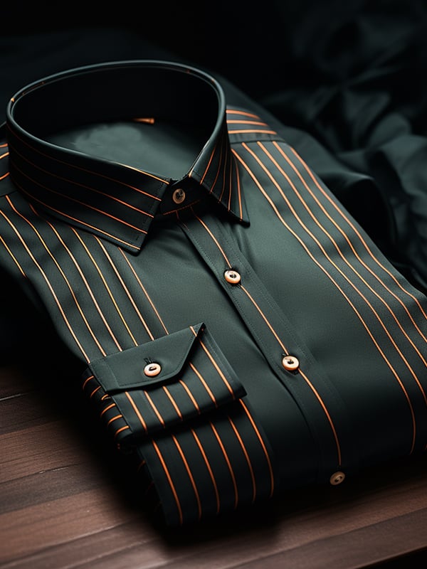 Men's Plaid Business Long Sleeve Shirt