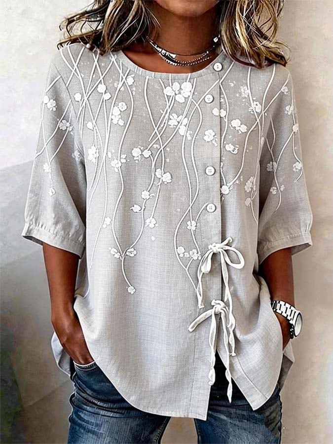 Women'S Casual Printed Shirt