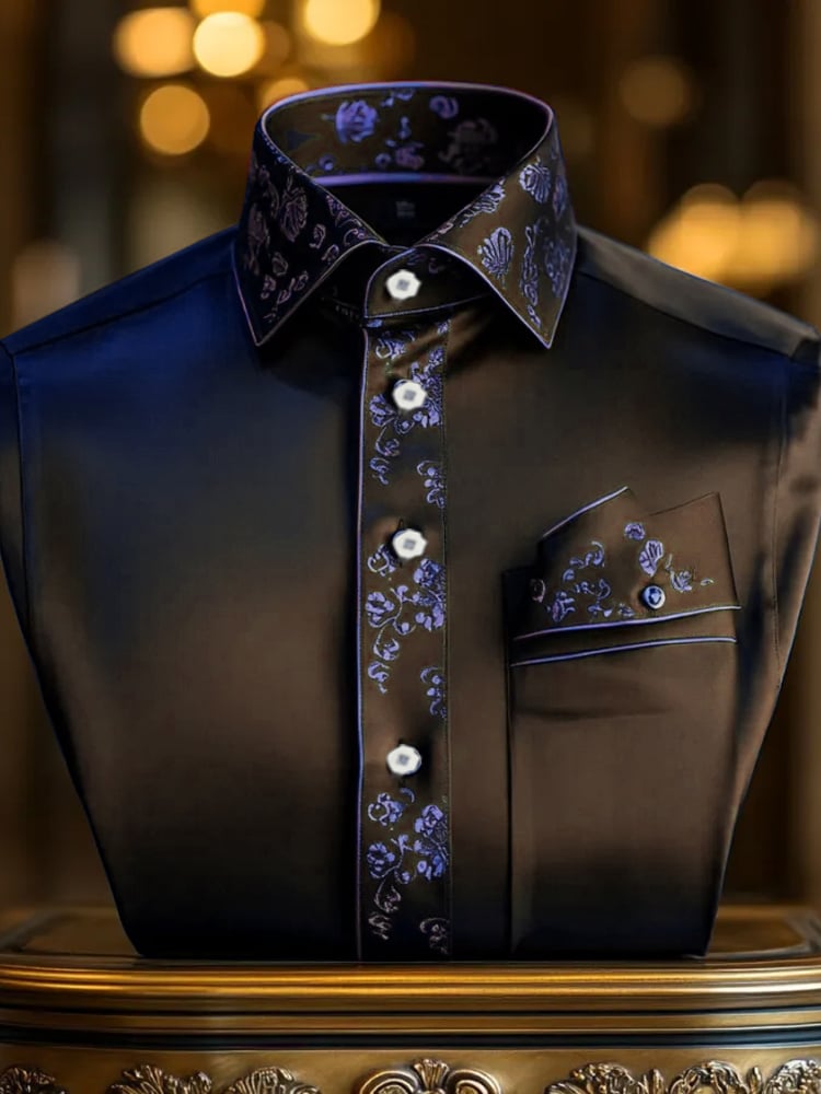 Men's Silk Long Sleeve Shirt